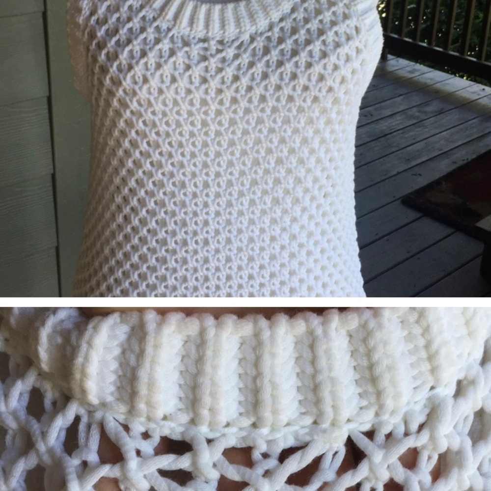 Michael Kors crocheted white fringe dress - Picture 6 of 8